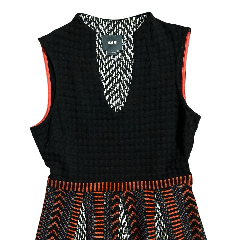 MAEVE ANTHROPOLOGIE NWT Sleeveless Textured Knit Fit & Flare Dress 4 - Picture 3 of 13